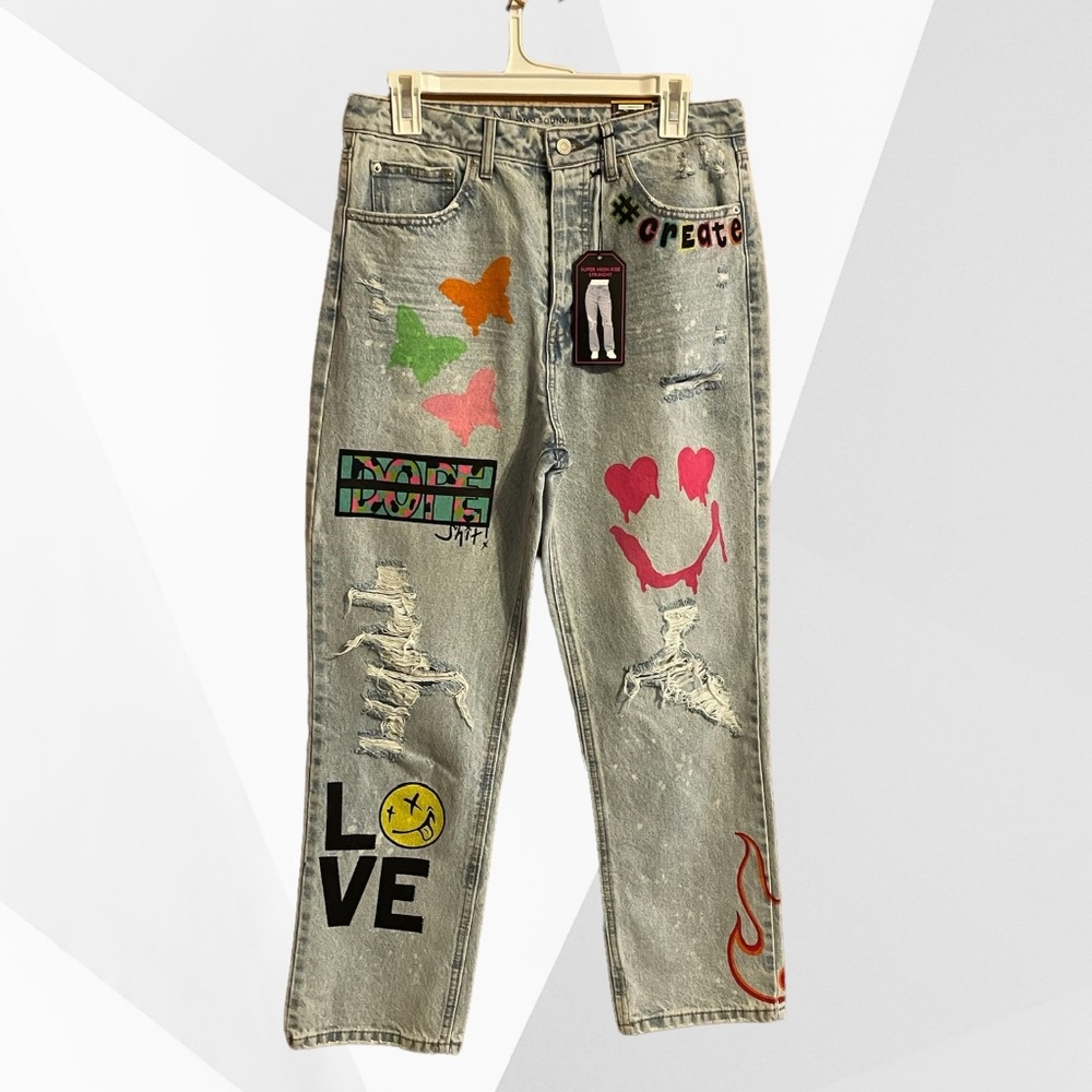 Hand painted denim!